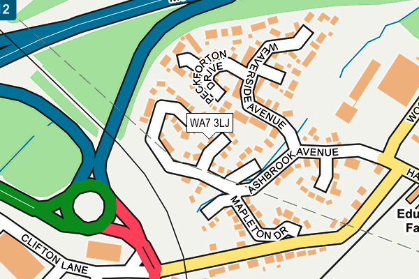 WA7 3LJ map - OS OpenMap – Local (Ordnance Survey)