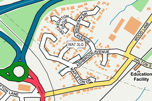 WA7 3LQ map - OS OpenMap – Local (Ordnance Survey)
