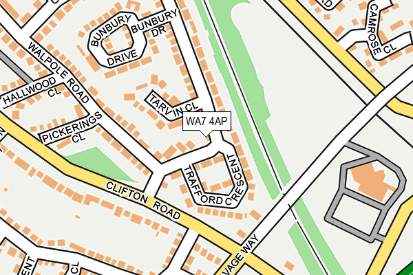 WA7 4AP map - OS OpenMap – Local (Ordnance Survey)
