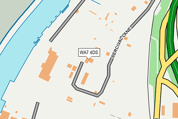 WA7 4DS map - OS OpenMap – Local (Ordnance Survey)