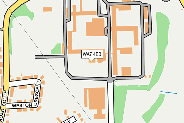 WA7 4EB map - OS OpenMap – Local (Ordnance Survey)
