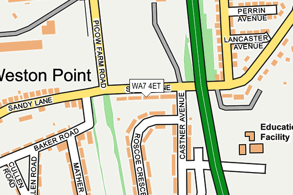 WA7 4ET map - OS OpenMap – Local (Ordnance Survey)