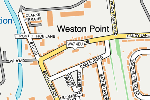 WA7 4EU map - OS OpenMap – Local (Ordnance Survey)