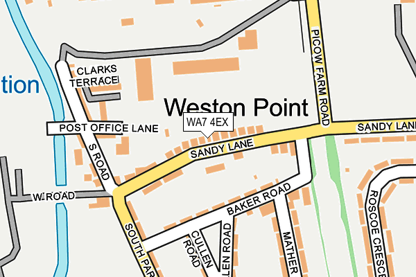 WA7 4EX map - OS OpenMap – Local (Ordnance Survey)