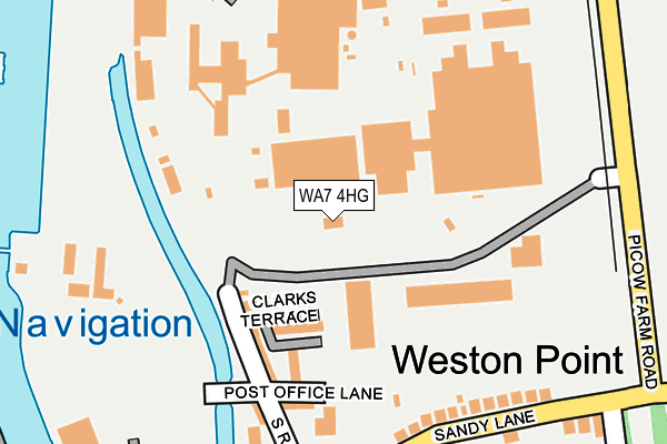 WA7 4HG map - OS OpenMap – Local (Ordnance Survey)