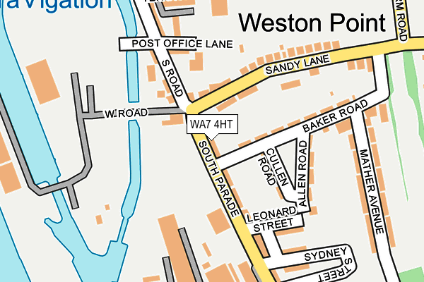 WA7 4HT map - OS OpenMap – Local (Ordnance Survey)
