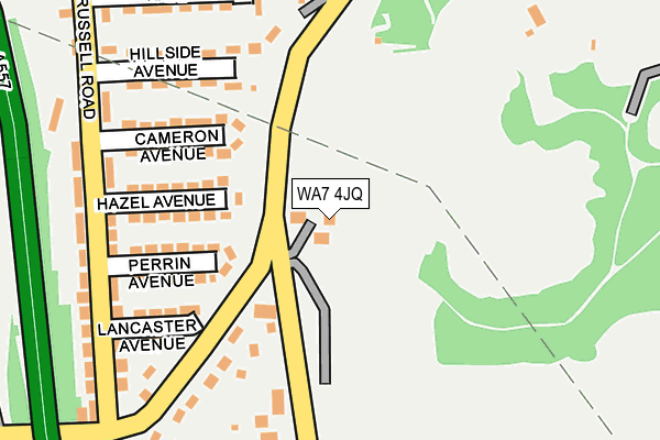 WA7 4JQ map - OS OpenMap – Local (Ordnance Survey)