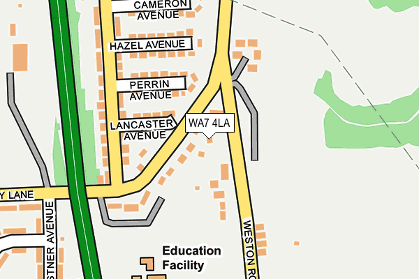 WA7 4LA map - OS OpenMap – Local (Ordnance Survey)