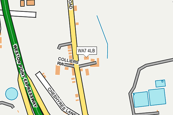 WA7 4LB map - OS OpenMap – Local (Ordnance Survey)