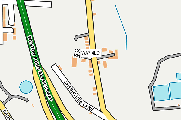 WA7 4LD map - OS OpenMap – Local (Ordnance Survey)