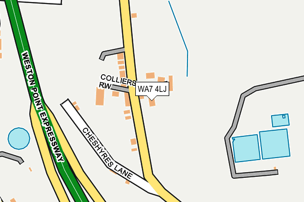 WA7 4LJ map - OS OpenMap – Local (Ordnance Survey)