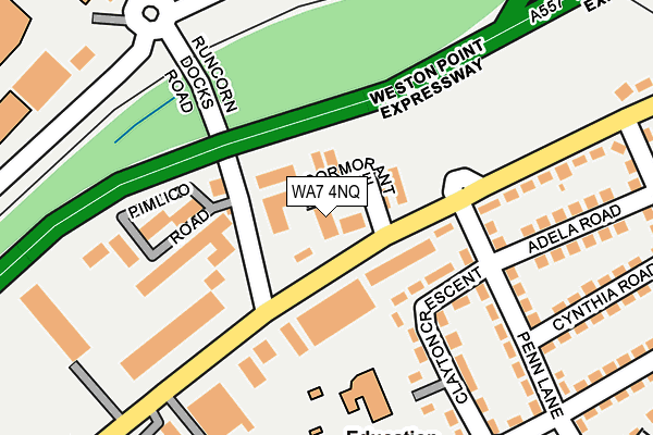 WA7 4NQ map - OS OpenMap – Local (Ordnance Survey)