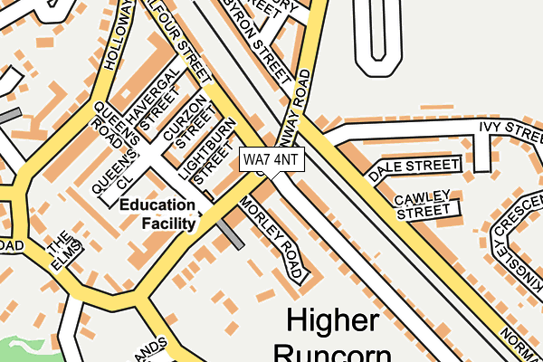 WA7 4NT map - OS OpenMap – Local (Ordnance Survey)