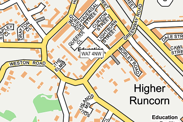 WA7 4NW map - OS OpenMap – Local (Ordnance Survey)