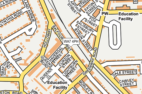 WA7 4PH map - OS OpenMap – Local (Ordnance Survey)
