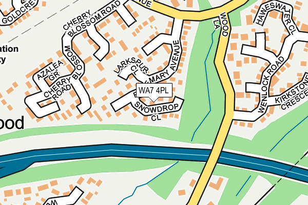 WA7 4PL map - OS OpenMap – Local (Ordnance Survey)