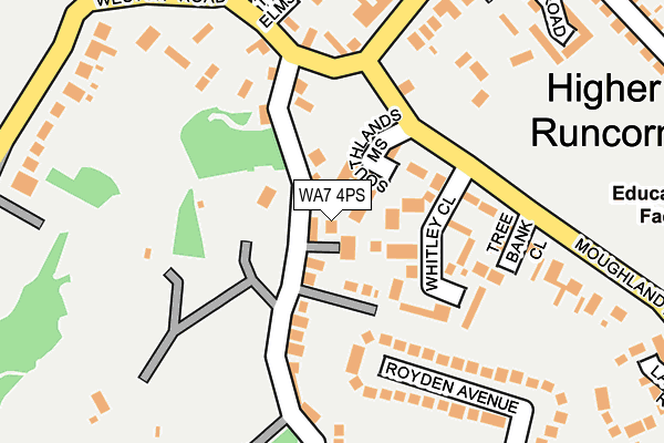 WA7 4PS map - OS OpenMap – Local (Ordnance Survey)
