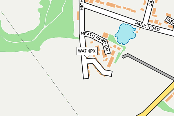 WA7 4PX map - OS OpenMap – Local (Ordnance Survey)