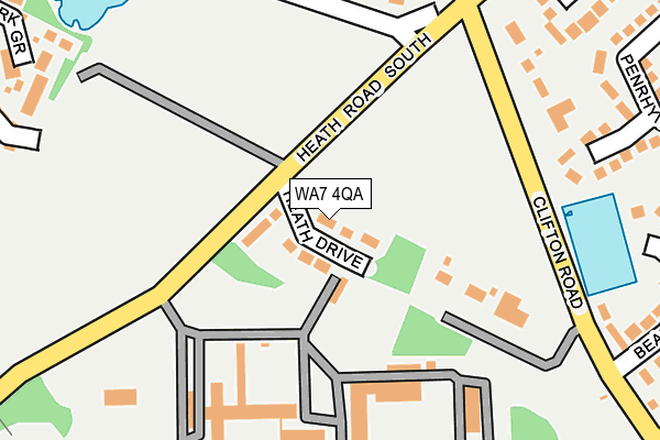 WA7 4QA map - OS OpenMap – Local (Ordnance Survey)