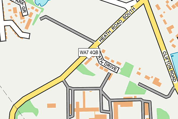 WA7 4QB map - OS OpenMap – Local (Ordnance Survey)