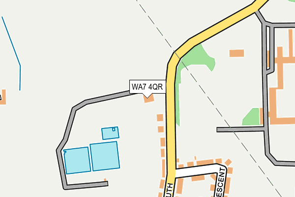 WA7 4QR map - OS OpenMap – Local (Ordnance Survey)