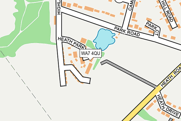 WA7 4QU map - OS OpenMap – Local (Ordnance Survey)