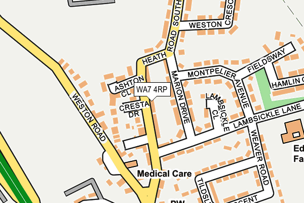WA7 4RP map - OS OpenMap – Local (Ordnance Survey)