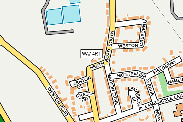 WA7 4RT map - OS OpenMap – Local (Ordnance Survey)
