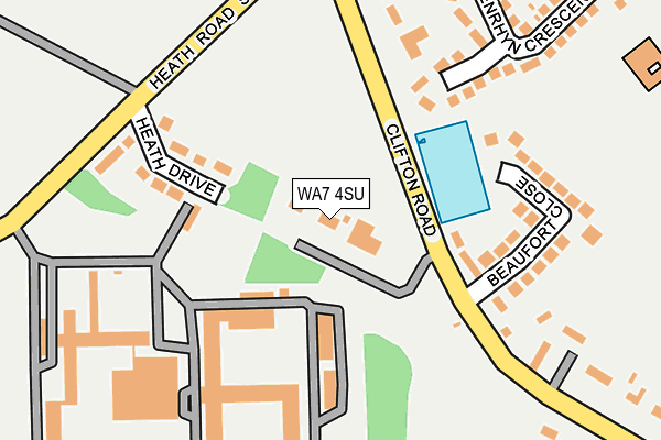 WA7 4SU map - OS OpenMap – Local (Ordnance Survey)