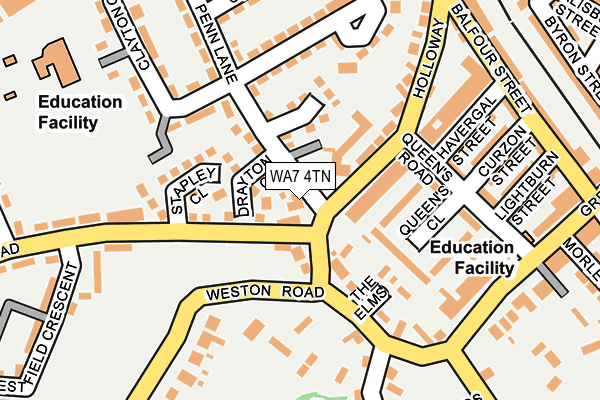 WA7 4TN map - OS OpenMap – Local (Ordnance Survey)