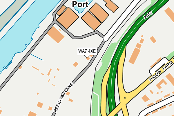 WA7 4XE map - OS OpenMap – Local (Ordnance Survey)