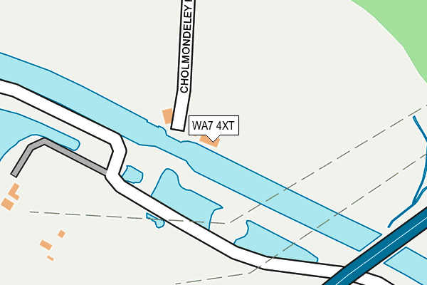 WA7 4XT map - OS OpenMap – Local (Ordnance Survey)