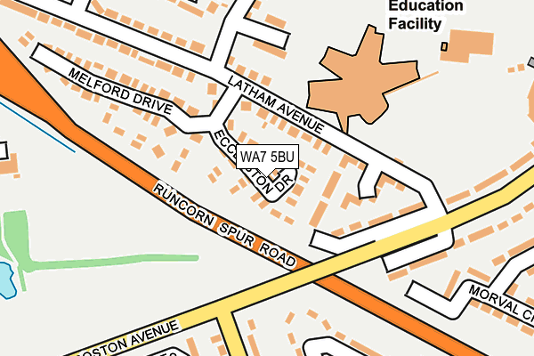 WA7 5BU map - OS OpenMap – Local (Ordnance Survey)