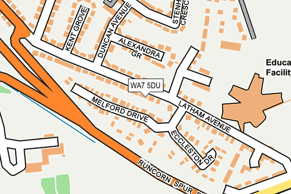 WA7 5DU map - OS OpenMap – Local (Ordnance Survey)