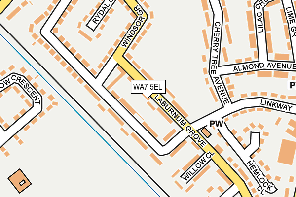 WA7 5EL map - OS OpenMap – Local (Ordnance Survey)