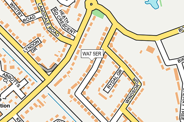 WA7 5ER map - OS OpenMap – Local (Ordnance Survey)
