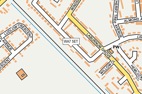 WA7 5ET map - OS OpenMap – Local (Ordnance Survey)