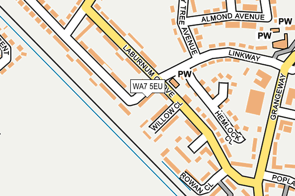 WA7 5EU map - OS OpenMap – Local (Ordnance Survey)