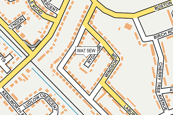 WA7 5EW map - OS OpenMap – Local (Ordnance Survey)