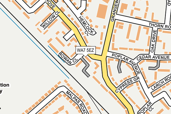 WA7 5EZ map - OS OpenMap – Local (Ordnance Survey)