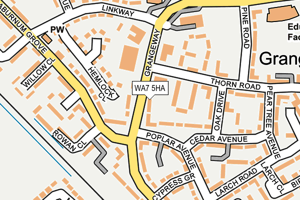 WA7 5HA map - OS OpenMap – Local (Ordnance Survey)