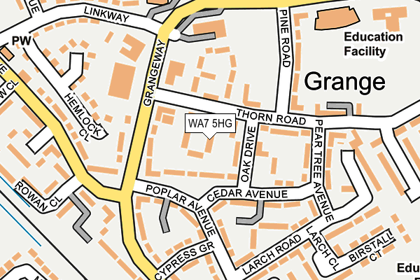 WA7 5HG map - OS OpenMap – Local (Ordnance Survey)