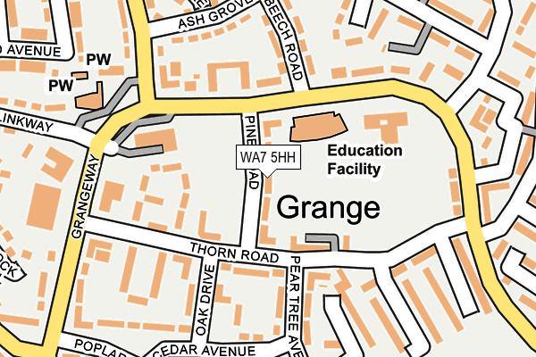 WA7 5HH map - OS OpenMap – Local (Ordnance Survey)