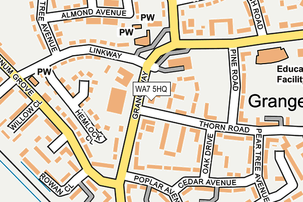 WA7 5HQ map - OS OpenMap – Local (Ordnance Survey)