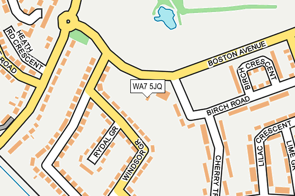 WA7 5JQ map - OS OpenMap – Local (Ordnance Survey)