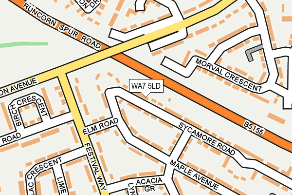 WA7 5LD map - OS OpenMap – Local (Ordnance Survey)