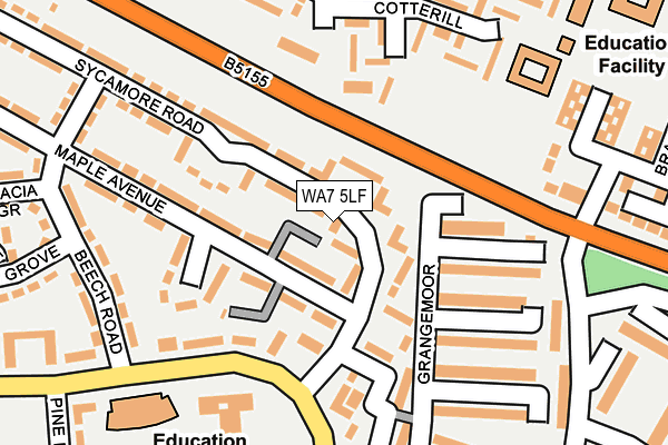 WA7 5LF map - OS OpenMap – Local (Ordnance Survey)
