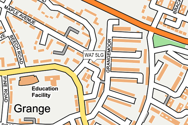WA7 5LG map - OS OpenMap – Local (Ordnance Survey)
