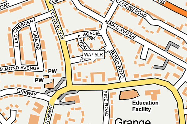 WA7 5LR map - OS OpenMap – Local (Ordnance Survey)