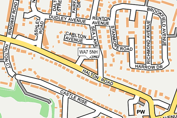 WA7 5NH map - OS OpenMap – Local (Ordnance Survey)